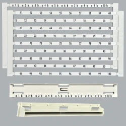 Комплект с маркировкой на 100 пар Corning (1-100, 10 парная) 1000RT