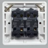 Выключатель MK Electric Logic Plus 2-клавишный, 86x86мм