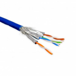 Витая пара кабель CORNING F/FTP 4P, кат. 6А, LSZH/FRNC, синий, 1000 м