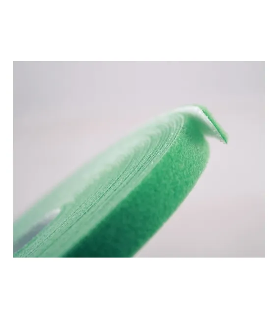 Стяжка-липучка, 12 мм x 10 м, моток, зеленая, EPNew