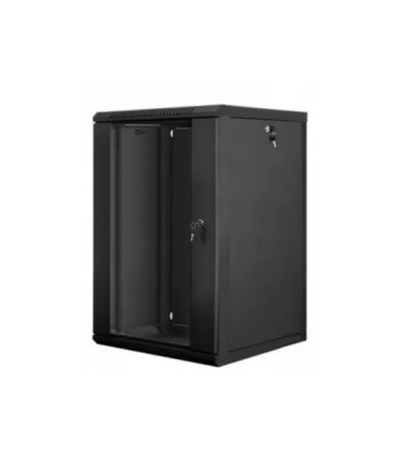 Шкаф телекоммуникационный настенный 19" 18U 600x600 разборной WMNC66-18U-FLAT- BLACK Hypernet