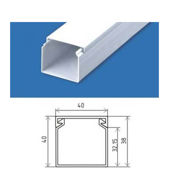 Кабель канал короб электропласт 40x40 мм