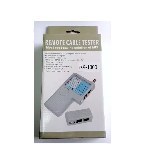 Тестер кабельный RJ-45, RJ-12, USB, BNC